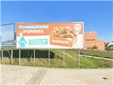 Gran formato de 8 x 3 metros en la glorieta de la avenida de la Vía Láctea, Móstoles